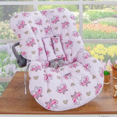 Imagem de Capa de Bebê Conforto Estampada - Miguel Baby, Pink