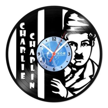 Imagem de Relógio De Parede Disco Vinil Celebridades - Charlie Chaplin - VCE-023