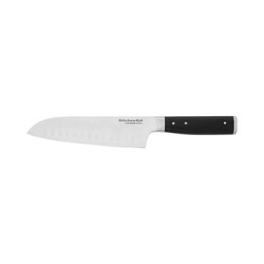Imagem de Faca Santoku com Bainha 7pol - KitchenAid, Preto