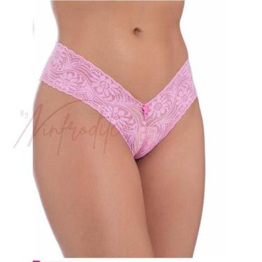 Imagem de 5 Calcinha Rendada Asa Delta Transparente Feminina Luxo - Prime Linger