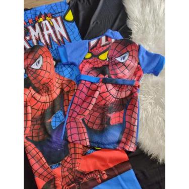 Imagem de Roupao do homem aranha infantil atoalhado ideal para piscina e natacao