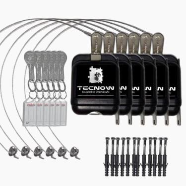 Imagem de Kit 06 Travas Tecnow para Carrinho de compras em Condominio +  6 Chave