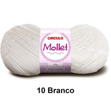Imagem de Lã Fio Mollet Círculo 100g 200m Novelo - Tricô e Crochê 1/2, 10 - Bran