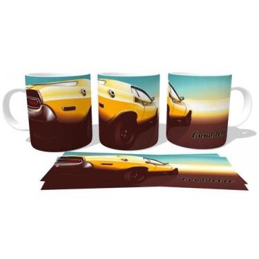 Imagem de Caneca polimero plástico copo Camaro BumbleBee - Empório Dutra