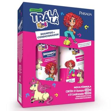 Imagem de Kit Shampoo (480ml) + Condicionador (480ml) Trá Lá Lá Kids - HidraKids