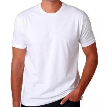 Imagem de Camiseta Básica Lisa de Algodão Masculina - Floratine, Branco, P