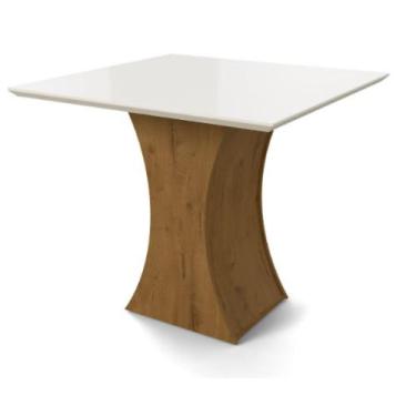 Imagem de Mesa de jantar gabrielle com vidro madero canela/champagne - Village M