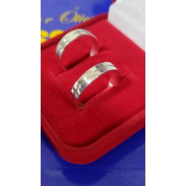 Imagem de Par Alianças Prata 950 de lei 5 mm