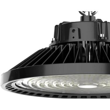Imagem de Luminaria Led Ufo 100W Industrial High Bay 6500K Preto Ip66 - Smart