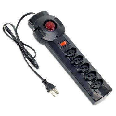 Imagem de Filtro de Linha 5 Tomadas com Voltímetro Force Line