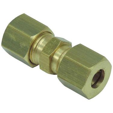 Imagem de Kit 5 Conexão Emenda Tubo Nylon Mbb Tubo 3/8 Npt X 3/8 Npt (Completa) 