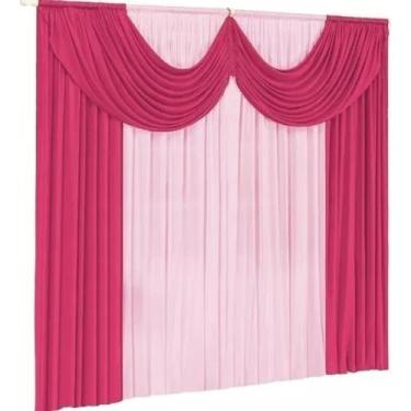 Imagem de Cortina Paris Pra Janela Sala E Quarto Com Bando 3,00 X 2,80 - Florenz