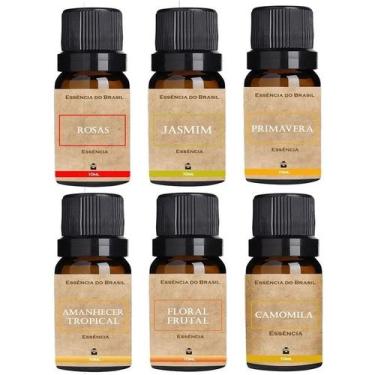 Imagem de Kit 6 Essências Florais Para Aromatizador Difusor Ambientes - Essência