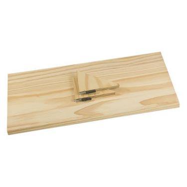 Imagem de Prateleira reta 50x20cm com suporte parafusos e buchas - Edal