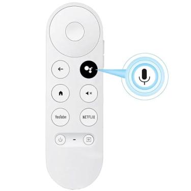 Imagem de Auilzlz Controle remoto de voz de substituição compatível com Google Chromecast 4K Snow HD TV G9N9N