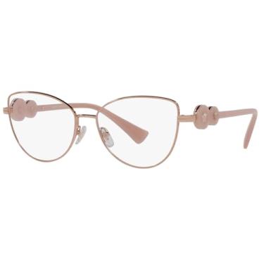 Imagem de Versace VE1284-1412 Armação de óculos ouro rosa com lente de demonstração de 55 mm, Ouro rosa, 55/16/145