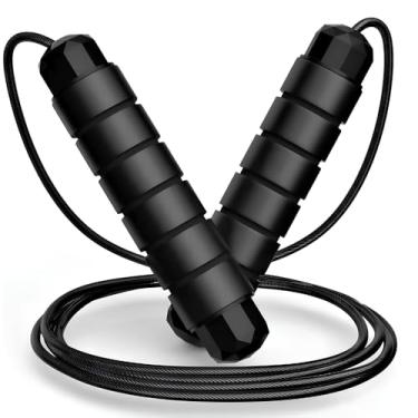 Imagem de Corda De Pular Cross Speed Rope Rolamento Profissional Fitness Para Exercícios em Casa 3 Metros Ajustável Premium