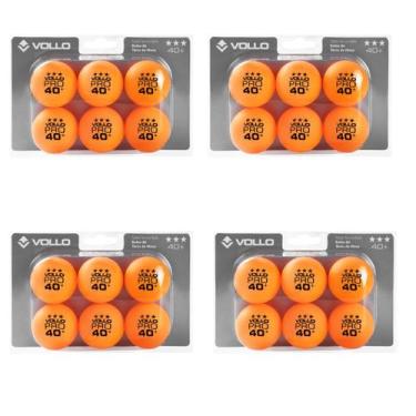 Imagem de Kit 24 Bolas Ping Pong Profissional 3 Estrelas com Estabilidade Peso I