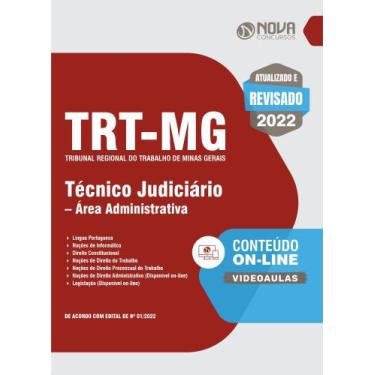 Imagem de Apostila TRT-MG - Técnico Judiciário  Área Administrativa - Nova Concu