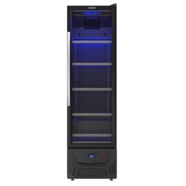 Imagem de Expositora Cervejeira Venax Blue Light 200 Litros Preto Fosco Expvqcdbl209 127V 32179