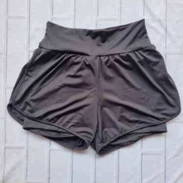 Imagem de Short Duplo Fitness Academia Feminino Short Treino Caminhada Ginastica