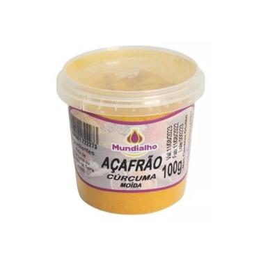 Imagem de Tempero Açafrão Em Pó Pote Mundialho 100g