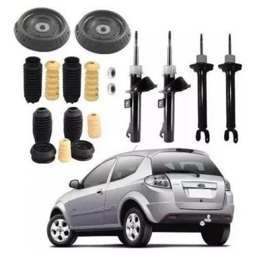 Imagem de 4 Amortecedor 4 Kit Com Coxins Ford Ka 2009 - millenium