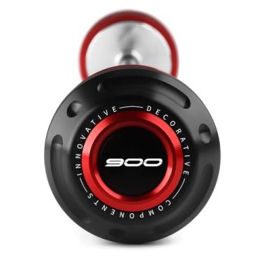 Imagem de GOXMOTO Motocicleta eixo dianteiro garfo roda proteção contra queda CNC compatível com K.AWASAKI Z900 Z900RS 2017 2018 2019 2020 2021 2022 2023 2024 Z 900 RS acessórios (vermelho)