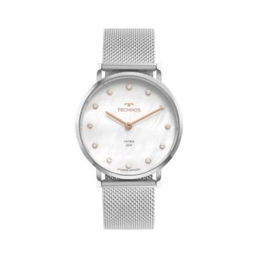 Imagem de Relógio Prata Feminino Technos Slim 2025LTT/1B