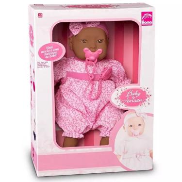 Imagem de Boneca Baby by Jensen Negra Roma Brinquedos