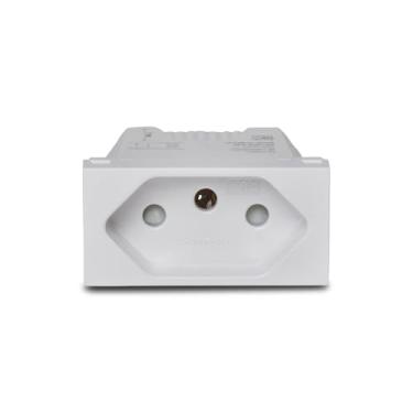 Imagem de Módulo Tomada 2P+T 10A Branco Orion S70202104, Schneider Electric