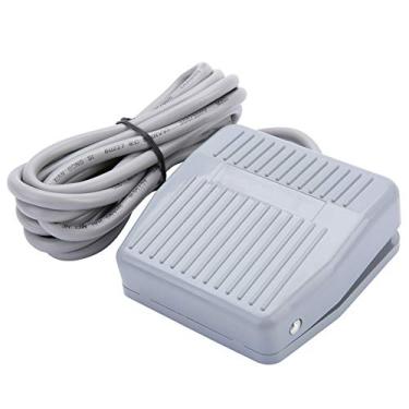 Imagem de Interruptor Pedal Momentâneo Elétrico de AC 250V 10A 1NO 1NC Cinza Plástico Metal Base TFS-201 Foot Switch