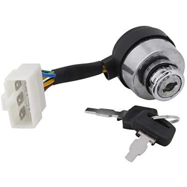 Imagem de Chave de Chave de Ignição, Interruptor de Chave de Ignição de 6 Fios, Interruptor de Chave de Chave de Chave de Chave de Chave de Chave de Ignição Com Chave para 2,5-6.5kw 188f