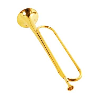Imagem de Colaxi Mini Instrumento de Brass Marcha Bugle C Bugle Youth Brass Trumpe para estudantes