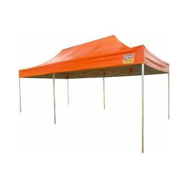 Imagem de Tenda sanfonada 4,5x3 pvc lona longa vida - GOIANIA TENDAS, Laranja