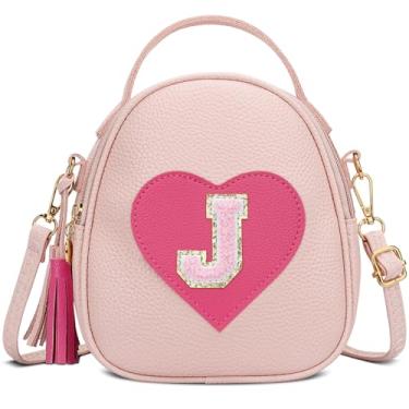 Imagem de CLOUDWINGS Presentes de aniversário para meninas de 3, 4, 5, 6, 7, 8, 9, 10, 11 e 12 anos, bolsa tiracolo infantil (Rosa-J)