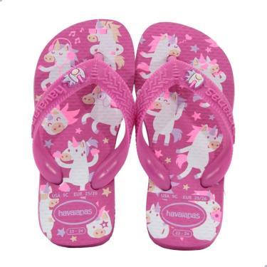 Imagem de Chinelo Infantil Menina Havaianas Kids Fantasy Rosa Flux