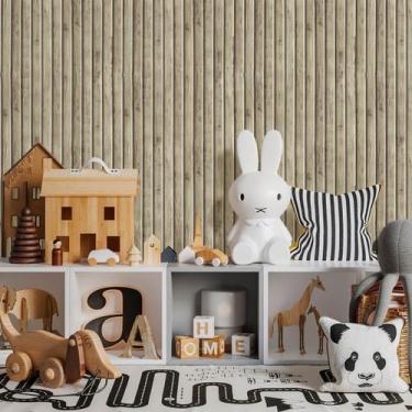 Imagem de Papel de Parede Madeira Ripada Bambu 300 - Inove Papéis de Parede