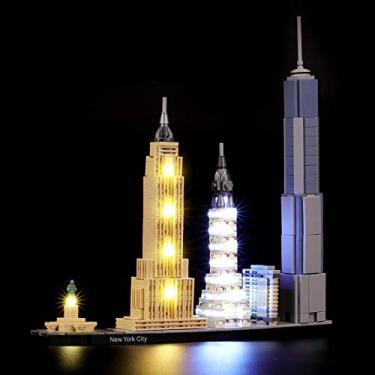 Imagem de BRIKSMAX Led Lighting Kit for Architecture New York City - Compatible with Lego 21028 Building Blocks Model- Not Include The Lego Set