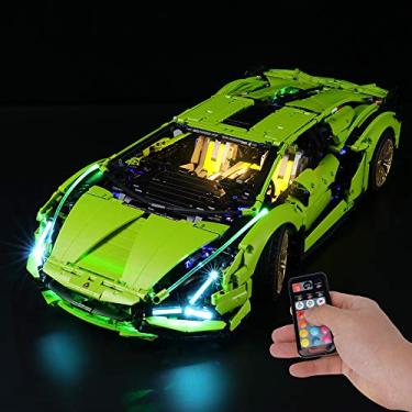 Imagem de Briksmax Led Lighting Kit for Technic Lamborghini Sián FKP 37 - Compatible with Lego 42115 Building Blocks Model- Not Include The Lego Set