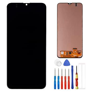 Imagem de Nova tela LCD compatível com Samsung Galaxy A20 2019 SM-A205 A205F Tela LCD Touch Screen Display Assembly + Ferramentas (preto)