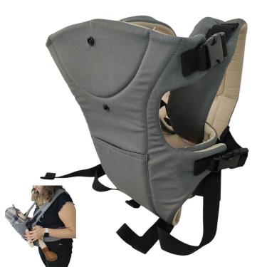 Imagem de Canguru Carregador Bebe Criança Passeio Viagem Bolso Alça Ajustavel Sentado Resistente Seguro Confortavel Proteçao