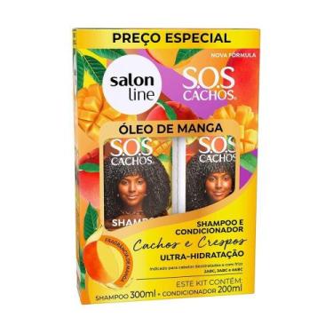 Imagem de Shampoo 300ml + condicionador salon line sos oleo de manga 200ml