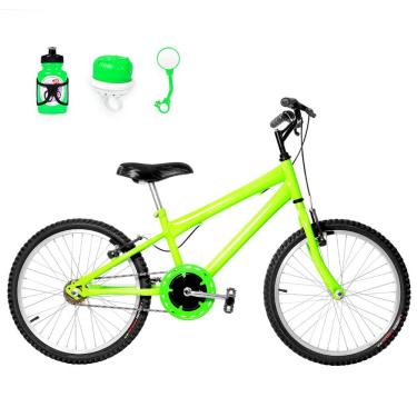 Imagem de Bicicleta Infantil Masculina Aro 20 Natural+Kit Passeio
