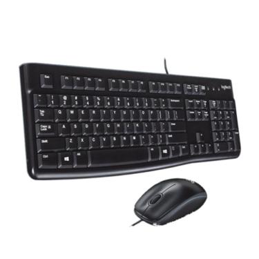 Imagem de Kit Teclado E Mouse Usb Logitech Mk120 Para Empresas