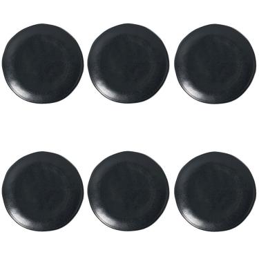 Imagem de Conjunto De Pratos Rasos 06 Peças Orgânico Eclipse Porto Brasil