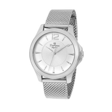 Imagem de Relógio Champion Feminino Elegance Prata Mostrador Branco E