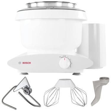 Imagem de Batedeira Bosch Universal Plus 500 Watts, 6,5 Litros com Acessórios Extra e Extensor NutriMill para Gancho de Massas