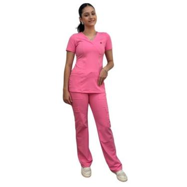 Imagem de Conjunto Scrub Pijama Cirúrgico Verona Pop Rosa Toque geladinho - Rach
