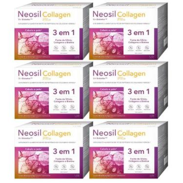 Imagem de Neosil Collagen Abacaxi Kit 6 Caixas De 30 Sachês Cada - U.SK UNDER SK